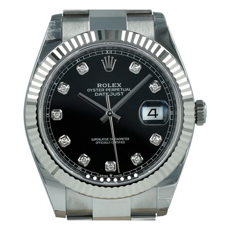 ladies rolex black dial|authentic rolex diamond dials.